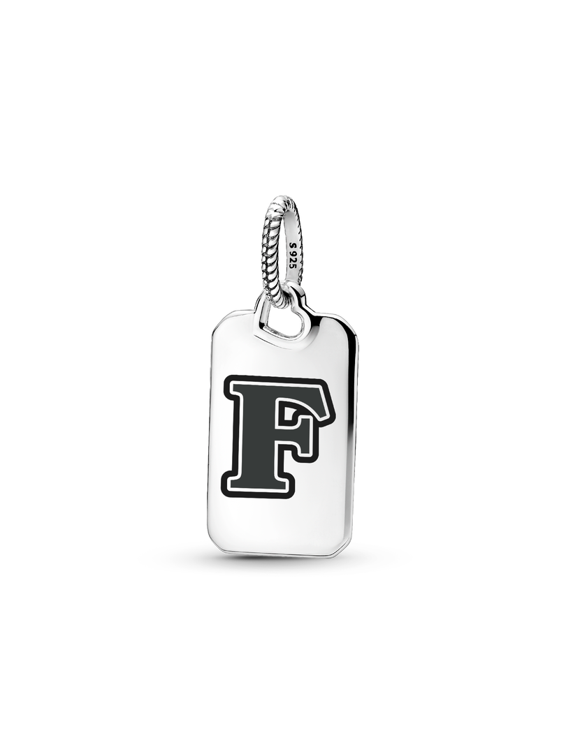 Letter F Rectangle Pendant