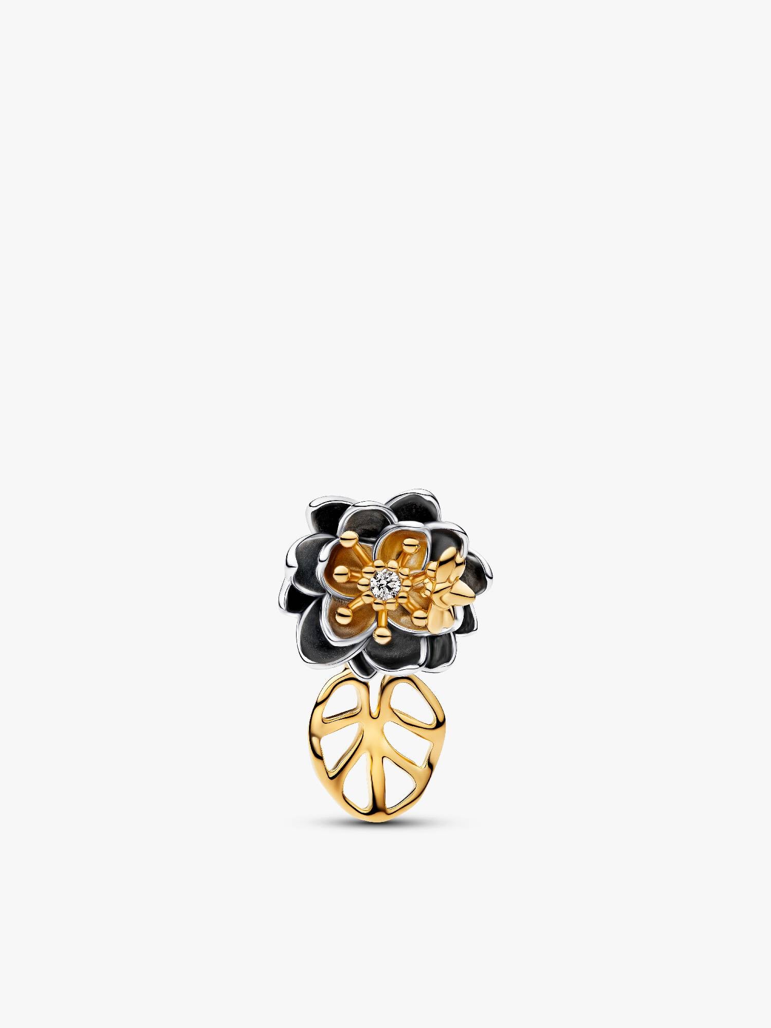Disney Princess Tiana Water Lily Lab-grown Diamond Charm