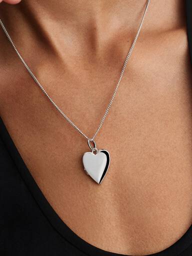Engravable Openable Heart Locket Pendant