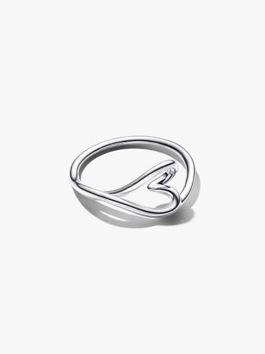 Bague Petit cœur de forme organique