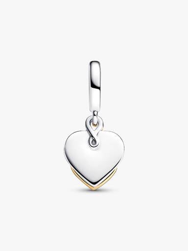 Engravable Mom Double Dangle Charm with Lab-Grown Diamond