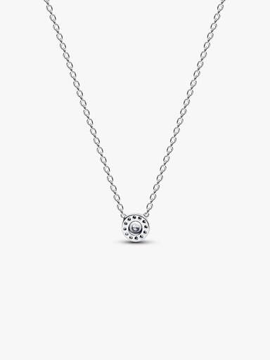 Collier Halo pavé rond