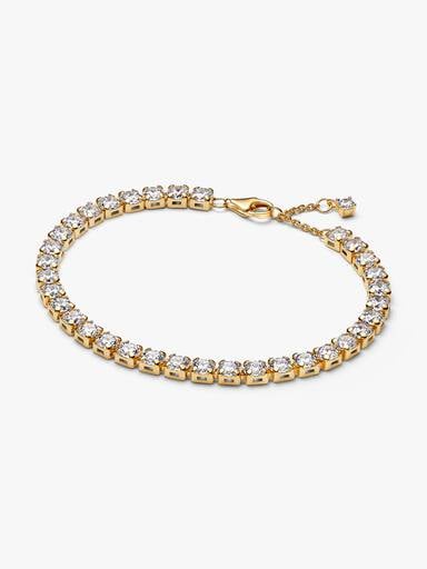 Bracelet tennis Halo scintillant