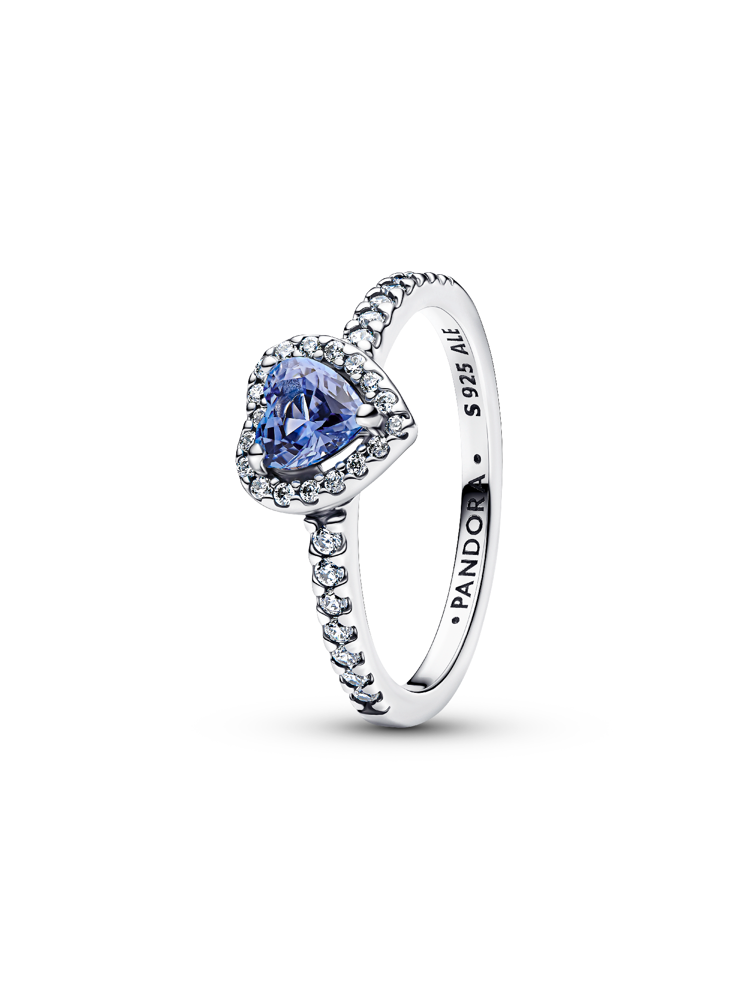 Sparkling Elevated Heart Ring