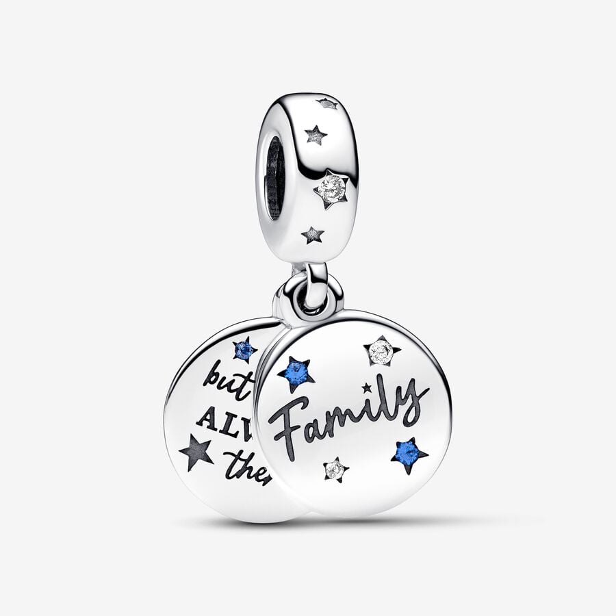 Charm-pendentif double Amour familial image number 0