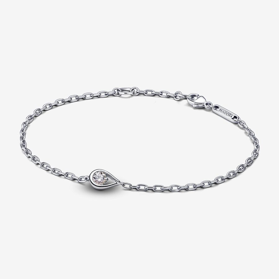 Pandora Infinite diamant cultivé en laboratoire bracelet à chaîne avec 0,15 carat tw en argent sterling image number 0