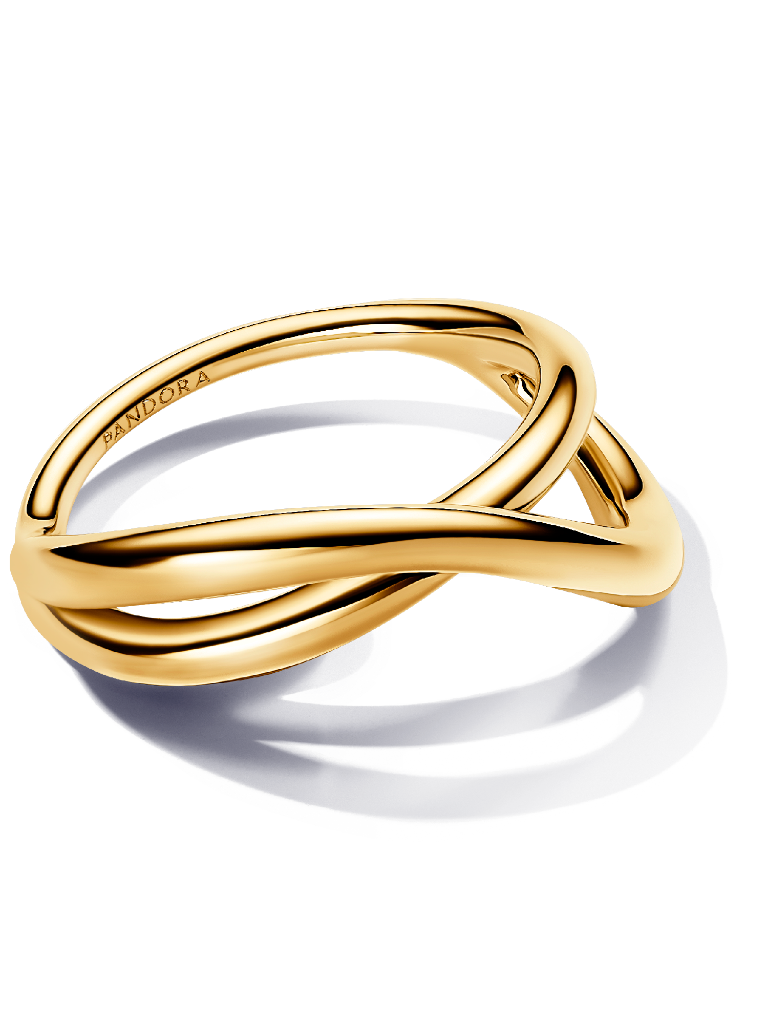 Organically Shaped Infinity Ring