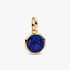 Blue Engravable Mini Medallion Charm Blue Engravable Mini Medallion Charm
