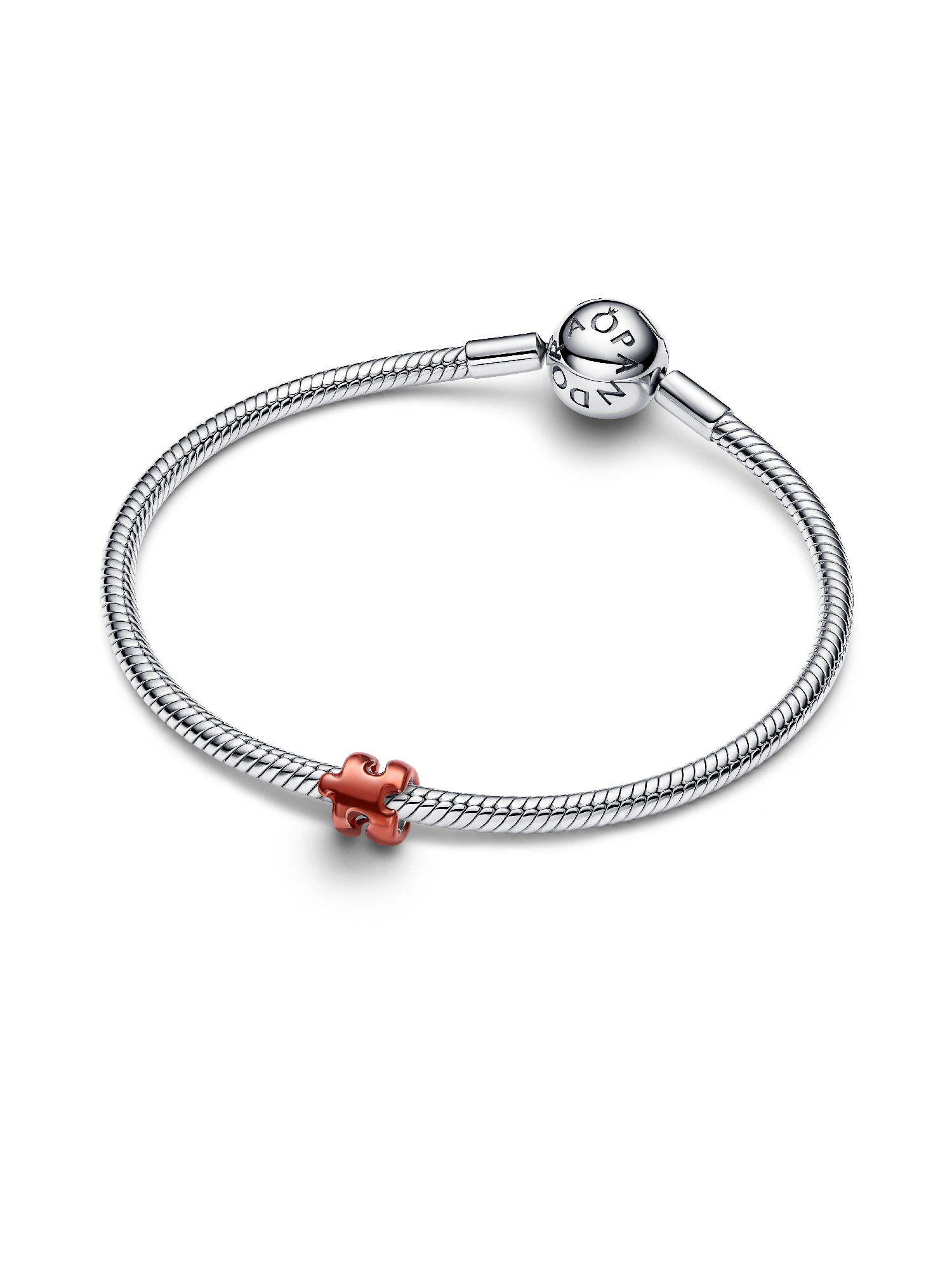 Mini charm Pièce de casse-tête orange