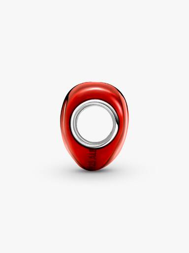 Charm Cœur rouge en métal