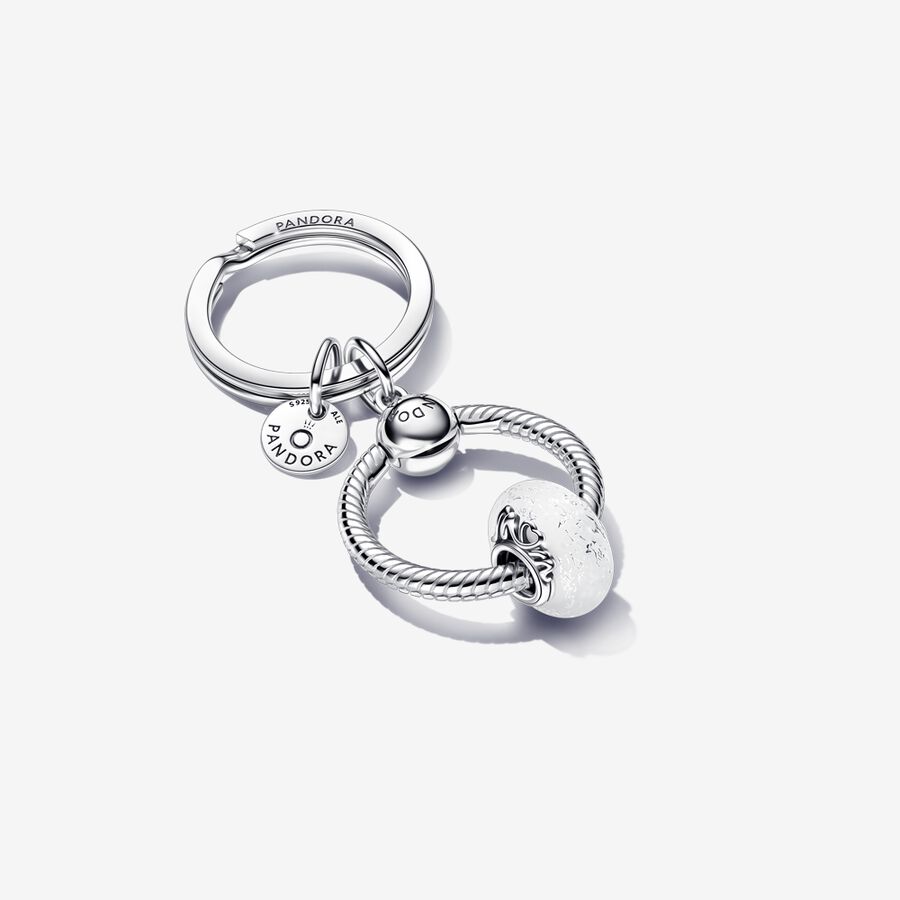 Murano Glass Mom & Love Charm & Key Ring Set image number 0