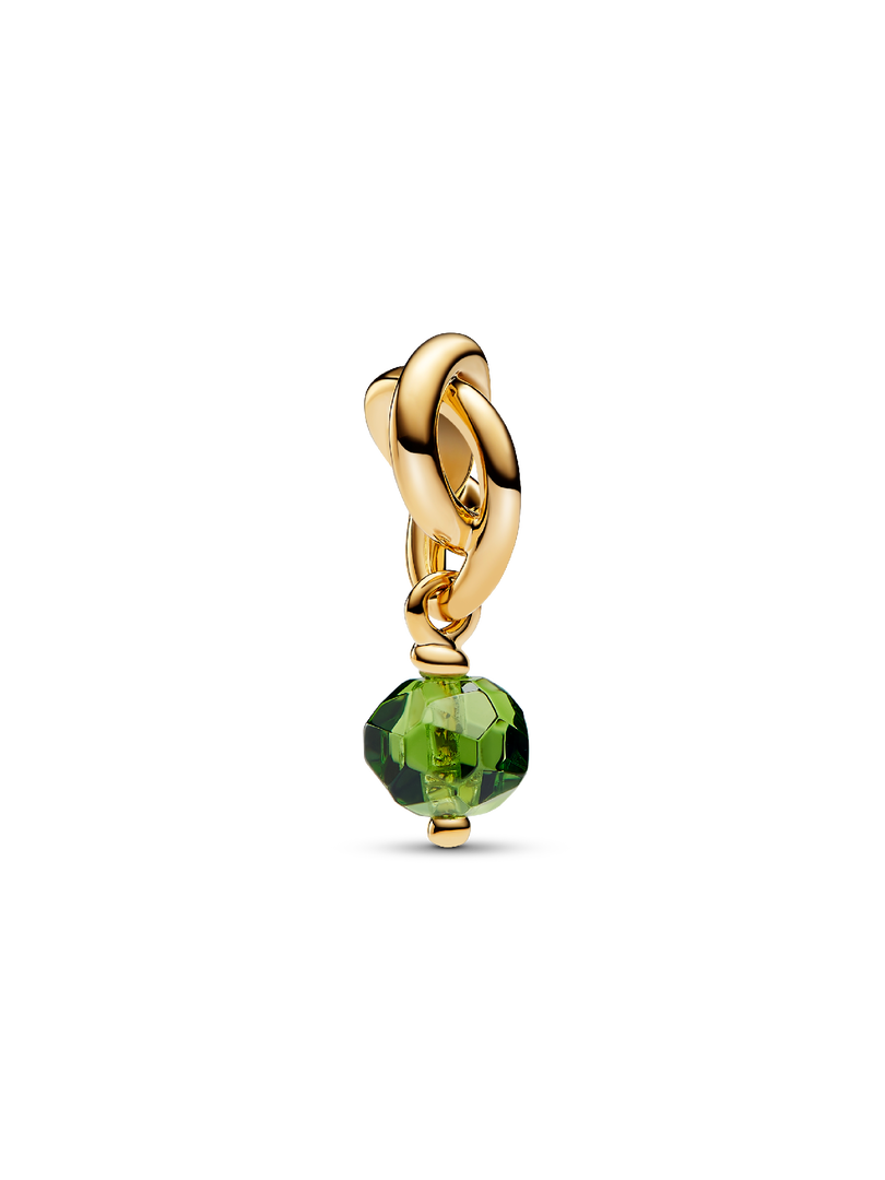 Charm-pendentif Cercle éternel vert printemps d'août