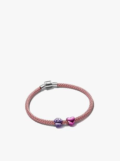 Paw & Heart Mini Charm Cord Bracelet