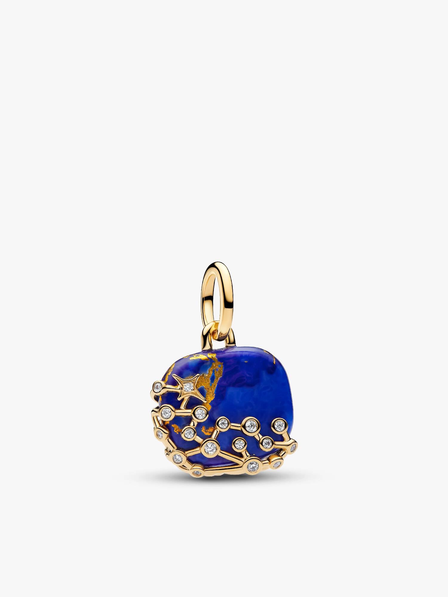 Charm-pendentif Constellation bleu céleste