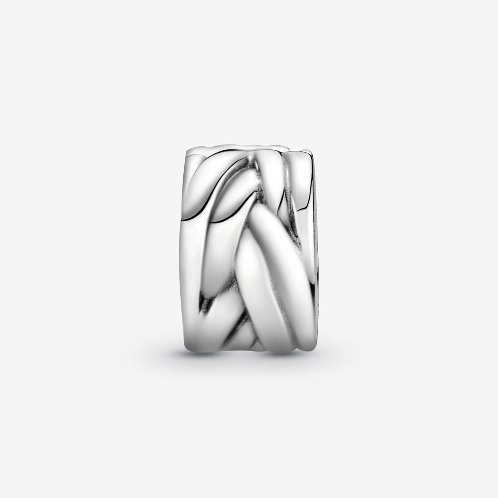 Braided Clip Charm | Silver | Pandora Canada