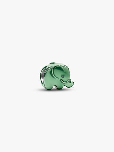 Mini charm Éléphant vert