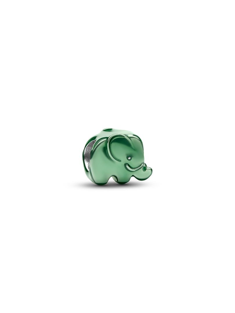 Mini charm Éléphant vert