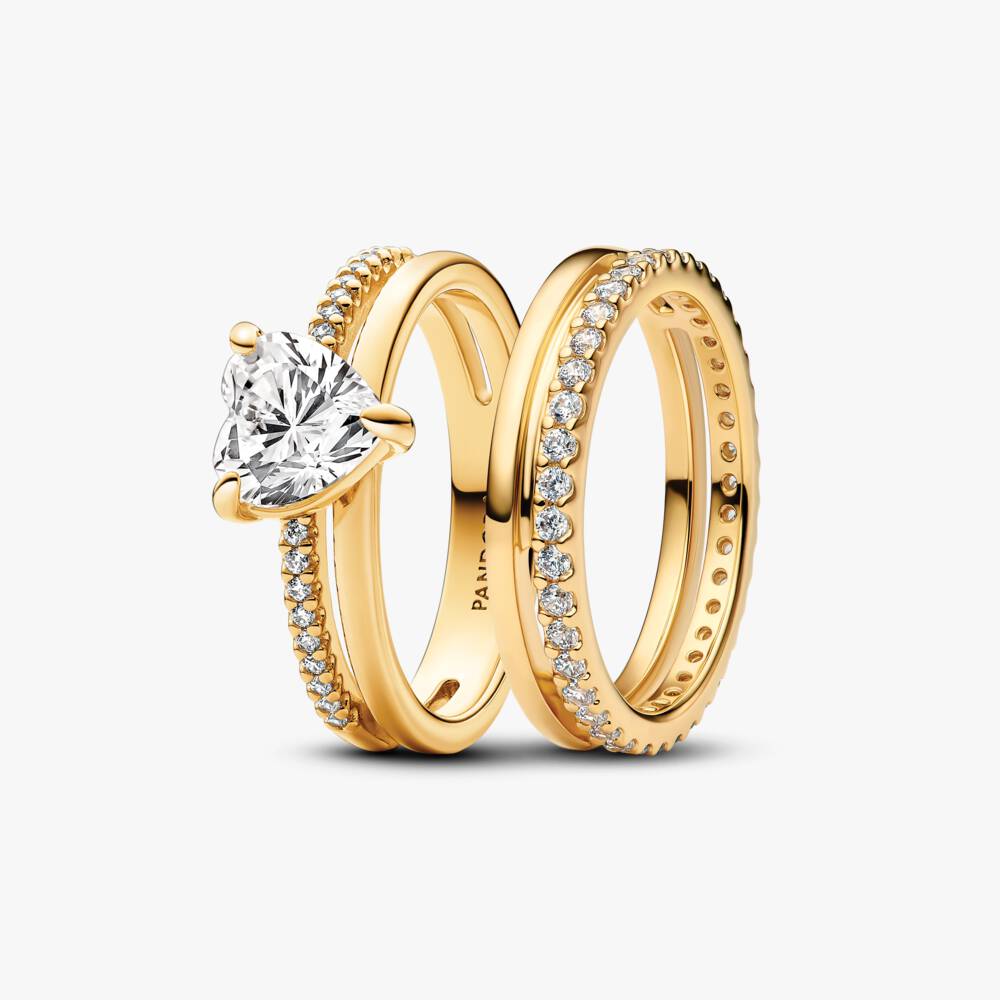 Double Bands Ring Set
