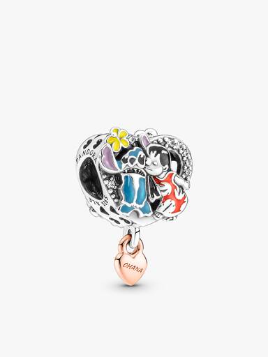 Trio de charms Ohana de Stitch de Disney