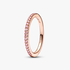 Anneau rose scintillant Anneau rose scintillant