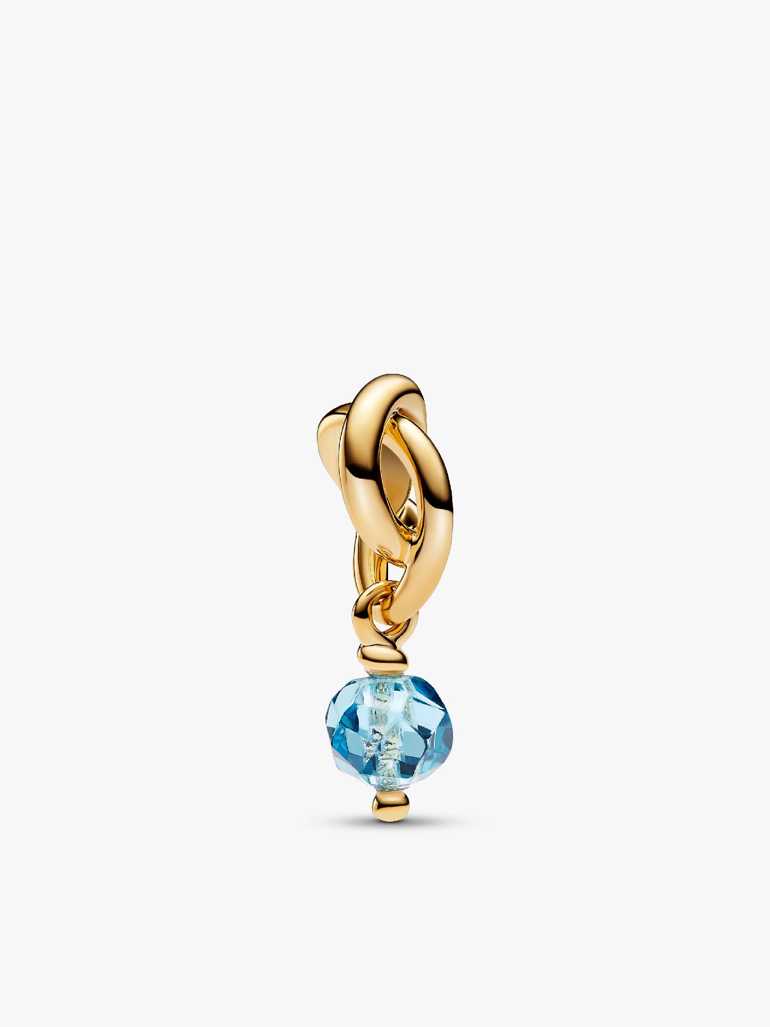 Charm-pendentif Cercle éternel bleu océan pacifique de mars