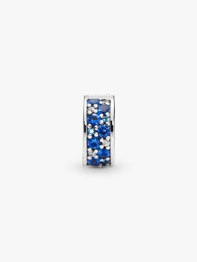 Blue Pavé Clip Charm