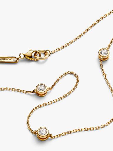 FINAL SALE - Pandora Era Bezel Lab-Grown Diamond Station Necklace