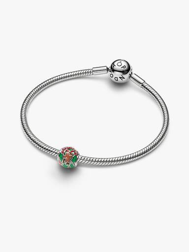 Holiday Joy Openwork Charm, Platinum Plated