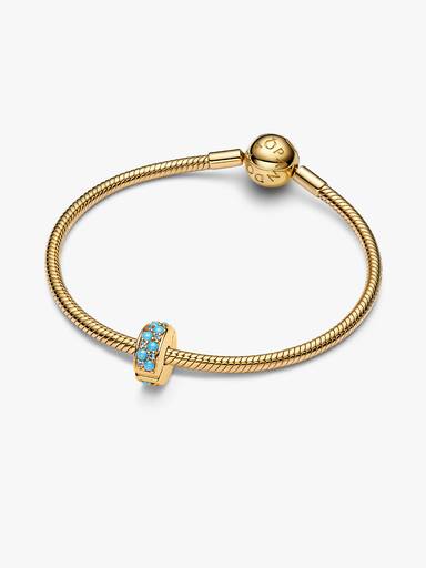 Charm-clip bleu océan