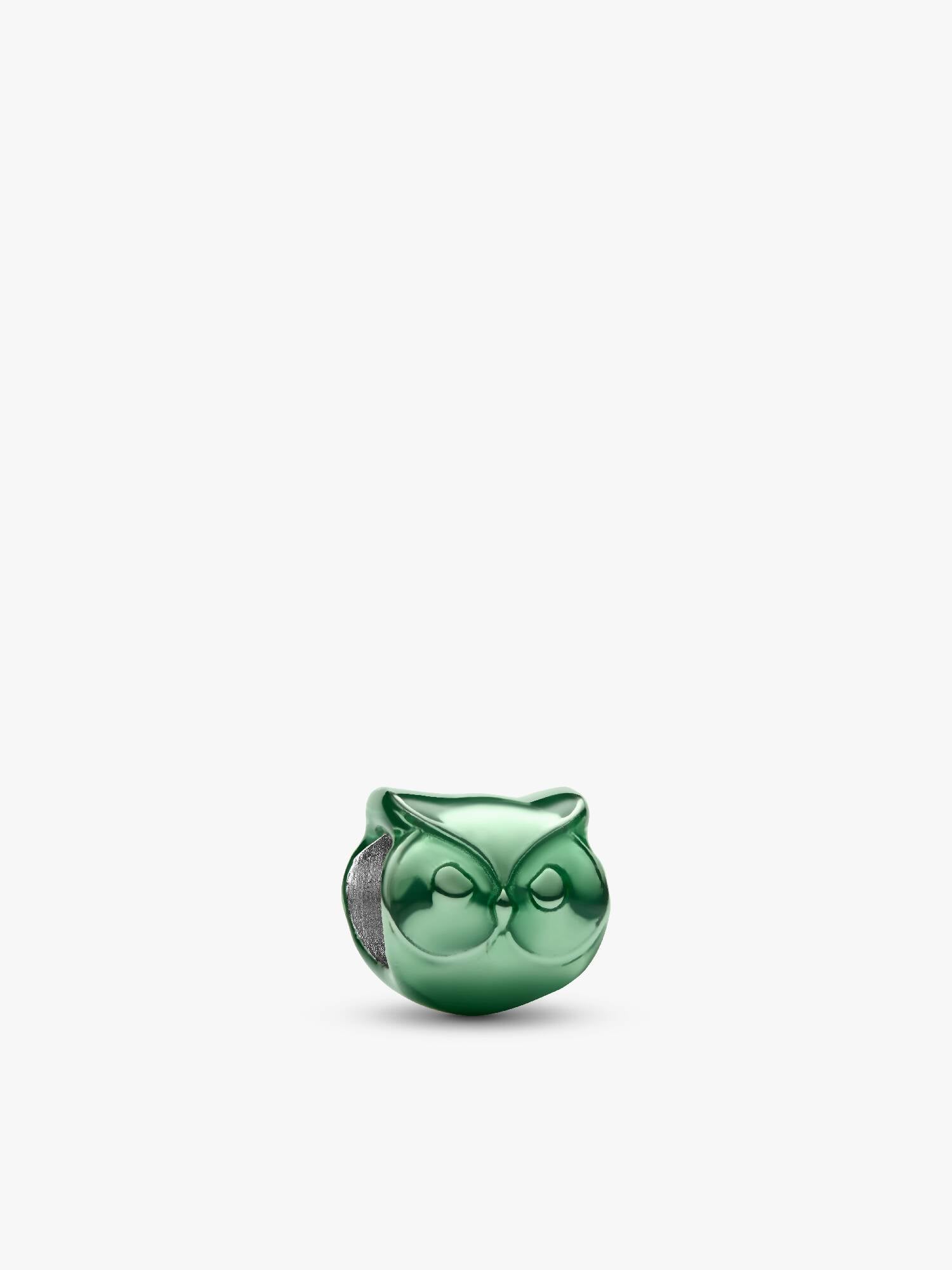 Mini charm Hibou vert