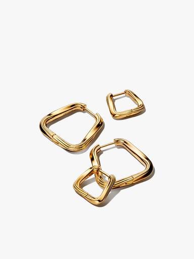 Ensemble de boucles d’oreilles Triangle torsadé