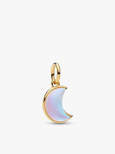 Sparkling Crescent Moon Pendant Necklace