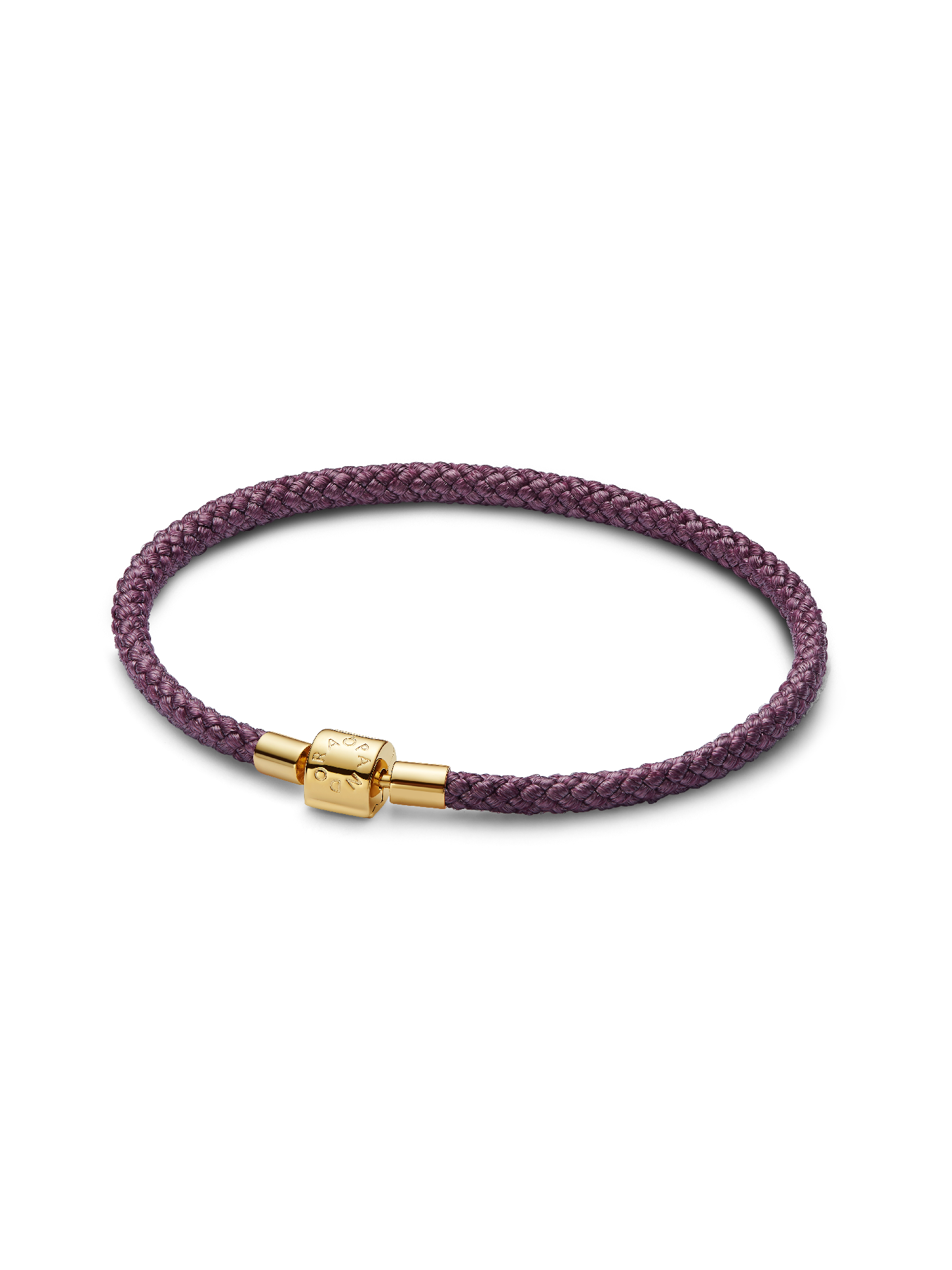 Bracelet Cordon mauve scintillant
