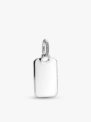 Ensemble de colliers à pendentif avec étiquette rectangulaire à graver
