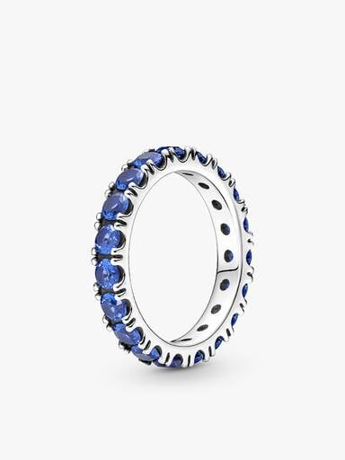 Ensemble de bague éternité Rangée scintillante