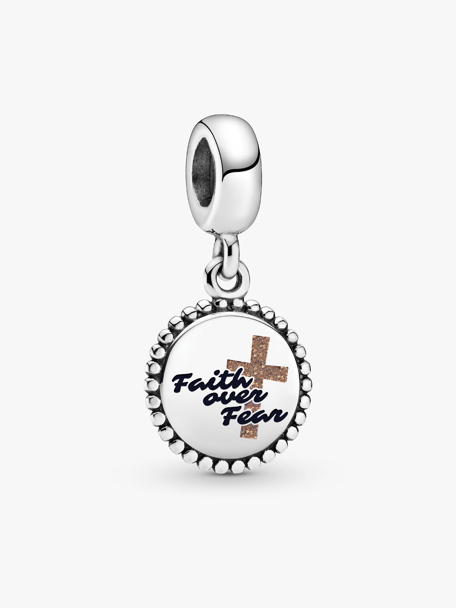 Faith over fear Dangle Charm