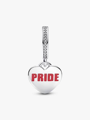 Charm pendentif coeur arc-en-ciel de fiert�