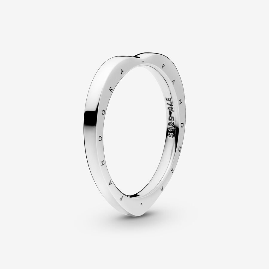 FINAL SALE - Heart-Shaped Pandora Logo Ring image number 0