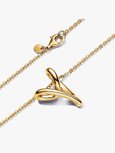 Organically Shaped Heart Large Pendant Necklace