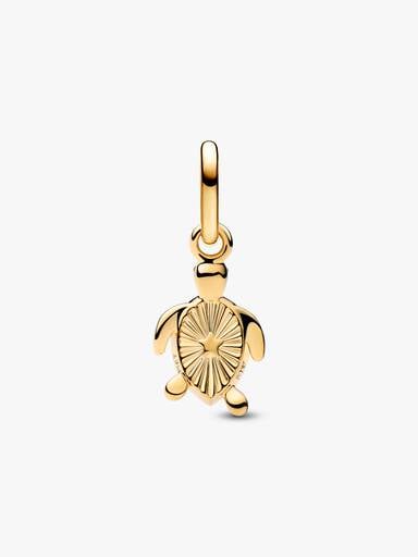 Mini charm-pendentif Tortue verte