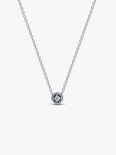 Collier Halo pavé rond