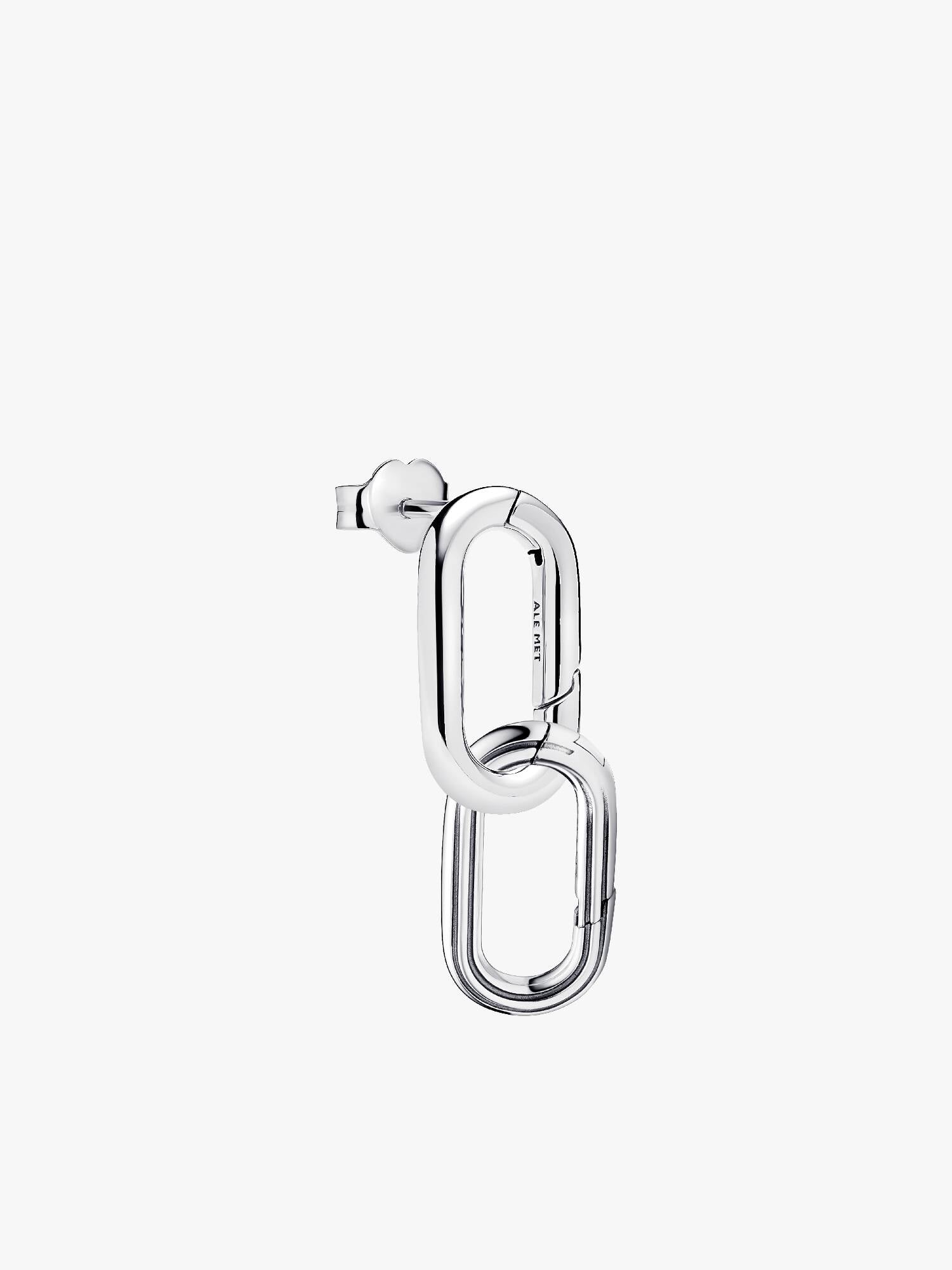 Double Link Single Dangle Earring