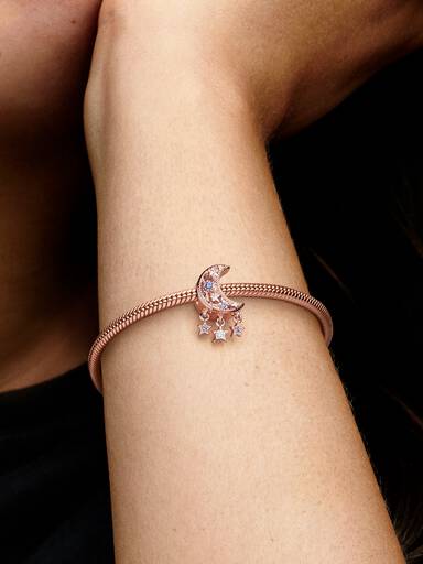 VENTE FINALE - Charm Étoile et croissant de Lune