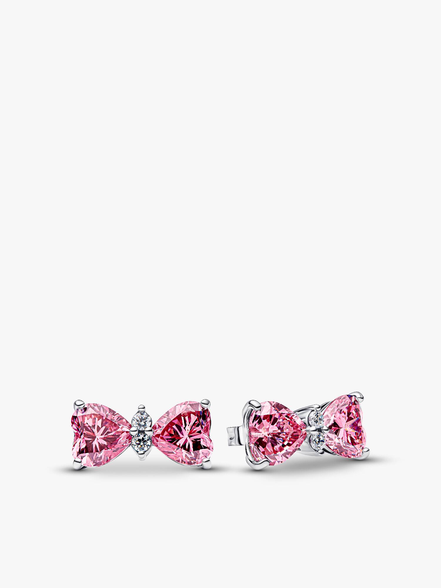 Sparkling Bow Stud Earrings