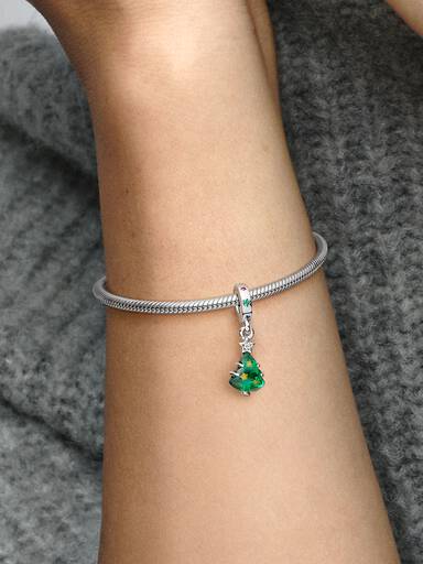 Sparkling Christmas Tree Dangle Charm