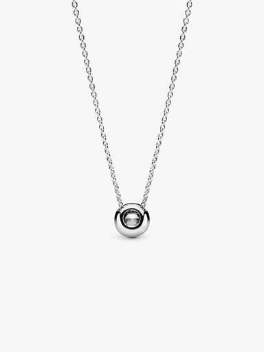 Collier Halo scintillant rond