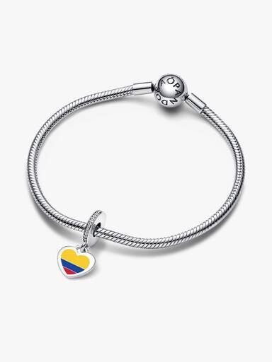 Colombia Flag Heart Charm