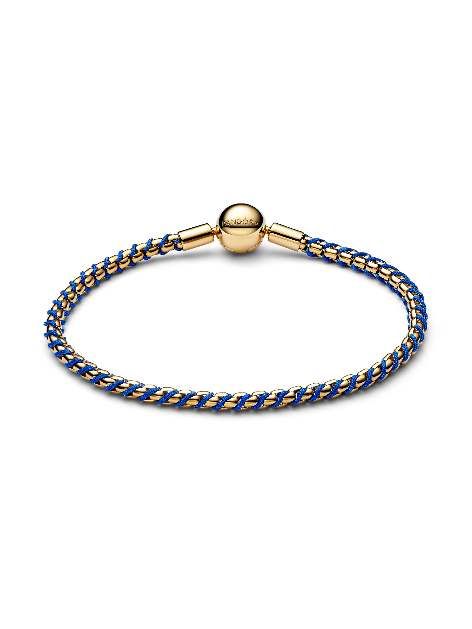 Blue Cord Box Chain Bracelet