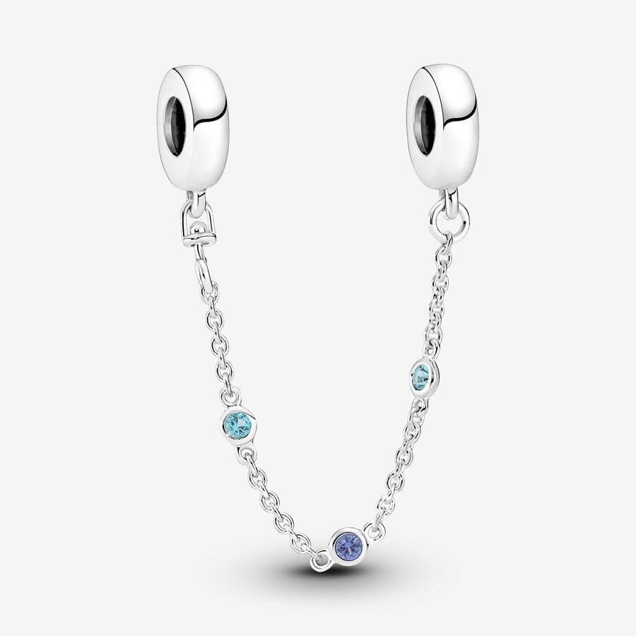 Triple Blue Stone Safety Chain image number 0