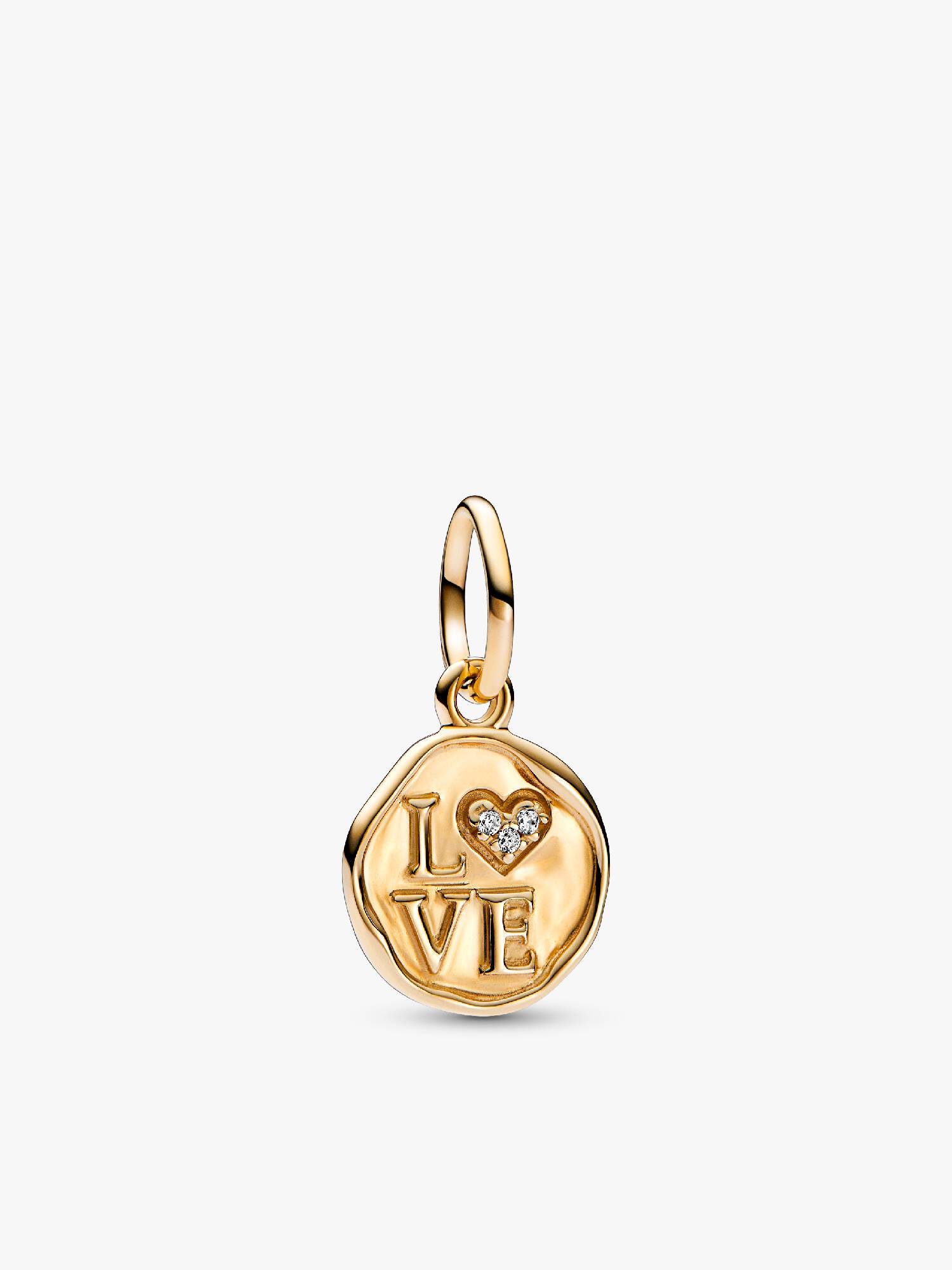 Sparkling Love Stamp Dangle Charm